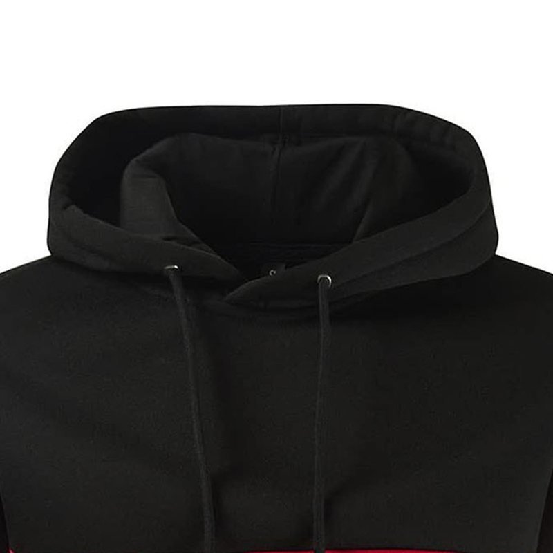 Herrenbekleidung, trendiges, farblich passendes Sweatshirt mit Spot-Print, Etikett, Kapuzenpullover, lässige Sportjacke, Sweatshirt für Herren_voghion.com