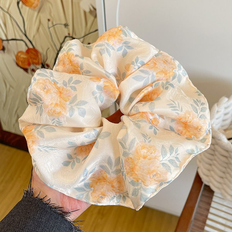 Ricci per capelli da donna con stampe estive, elastici per coda di cavallo con piccoli fiori di alta qualità, nuovi accessori elastici per capelli freschi_voghion.com