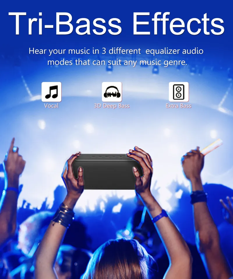 X8 II 60W Portable Bluetooth-Compatible Speakers 6600mAh Bass Sound Box Wireless Waterproof TWS Boombox_voghion.com