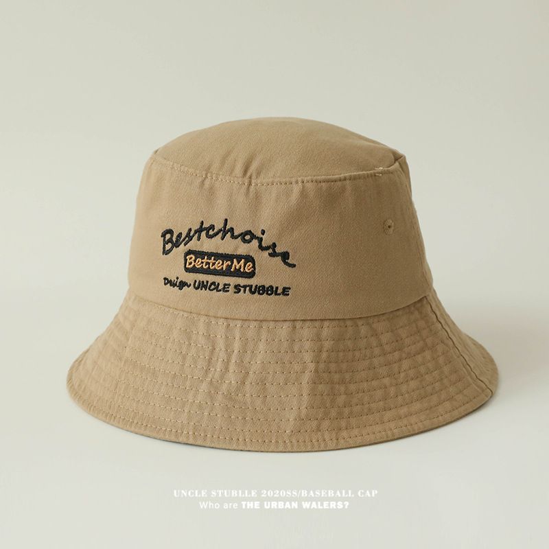 Summer Neie Stil Fëscherhutt fir Männer a Fraen mat breede Rand, klenge Sonneschutzhutt, pure Kotteng Basin Hutt Trendy_voghion.com