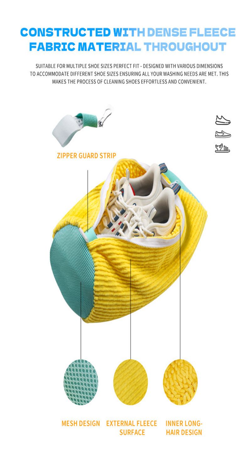 Neuer Lazy Brush Bag, spezieller Schuhwaschbeutel für die Waschmaschine, formstabil und handschonend, für die Haushalts-Schuhwäsche_voghion.com