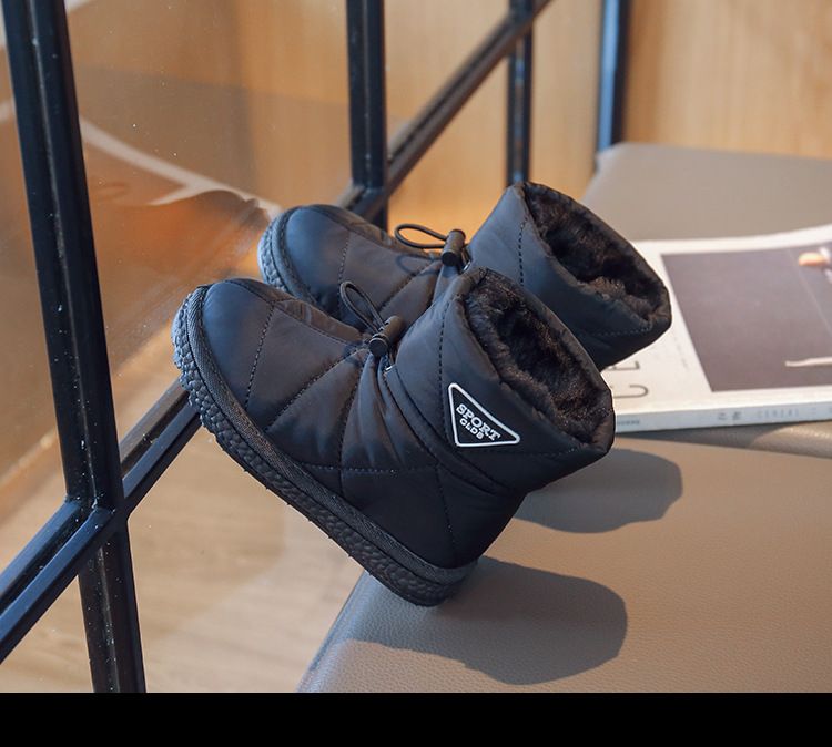 Botas Para Niña Trendy Brand Kid Snow Boots Winter Waterproof Plush Boy Cotton Thickened Girl Ankle Boot Comfort Child_voghion.com