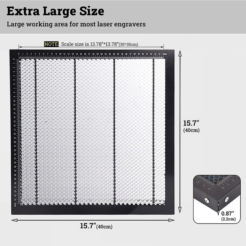 Laser Honeycomb Working Table, Honeycomb Laser Bed for Smooth Edge Cutting, Fast Heat Dissipation and Desktop-Protecting_voghion.com