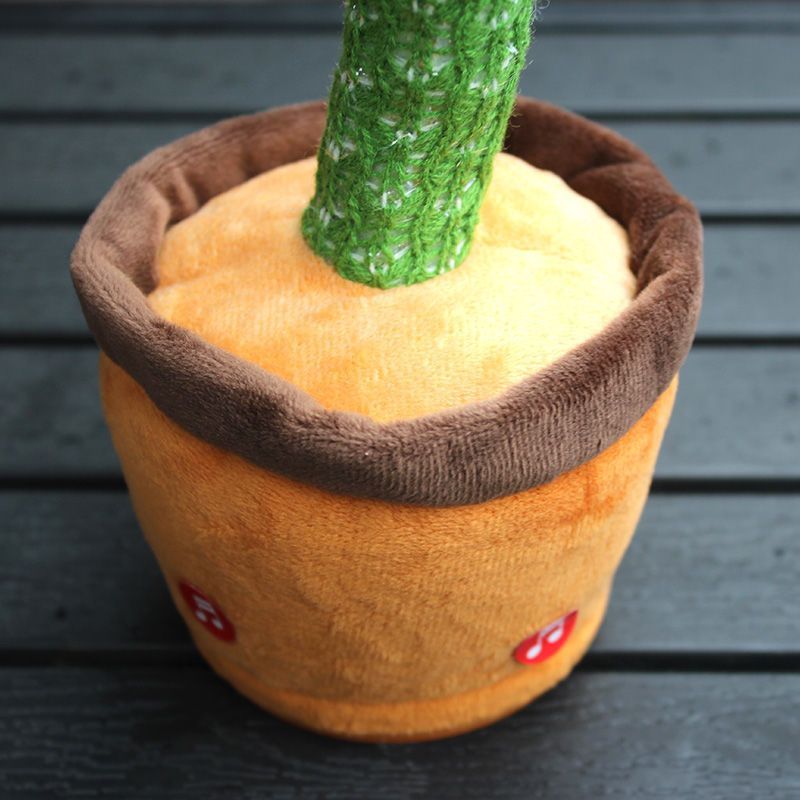 Sprechender, tanzender, verdrehender, singender, wackelnder Kaktus-Plüschtier, Geburtstagsgeschenk für Mädchen_voghion.com