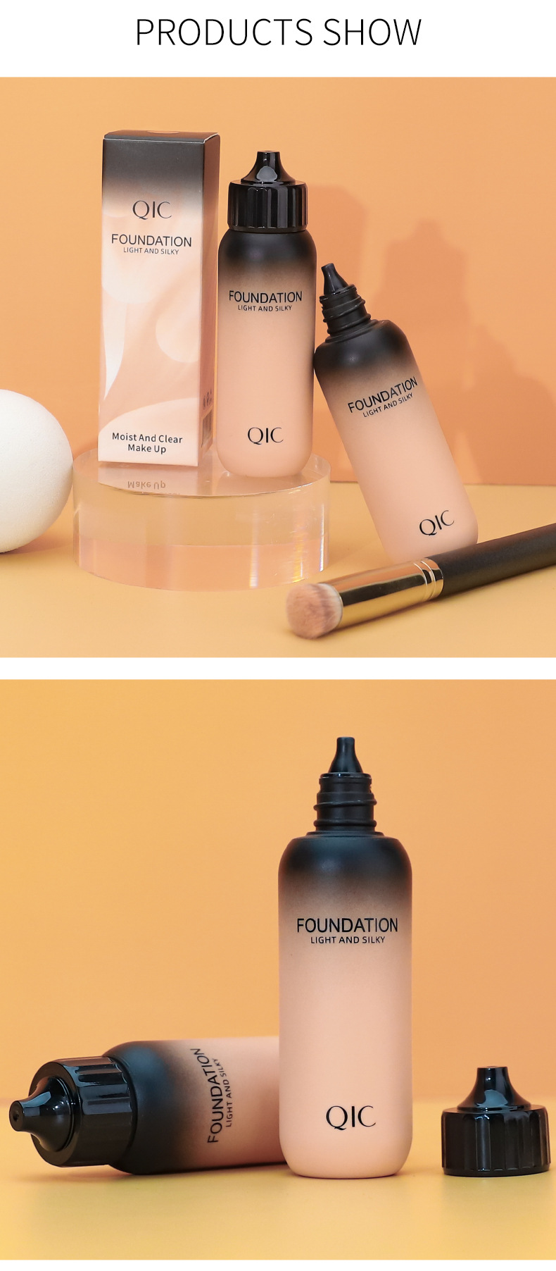 QIC Qini Color Baby Bottle Concealer Flüssigfoundation Feuchtigkeitsspendend, Klar, Wasserfest, Natürlich aufhellende Haut BB_voghion.com