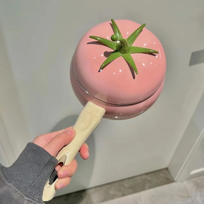 Koreański styl instant pomidorowy smażony mały garnek do gotowania makaronu z mlekiem i nieprzywierającą powłoką, słodki garnek do zupy dla niemowląt_voghion.com