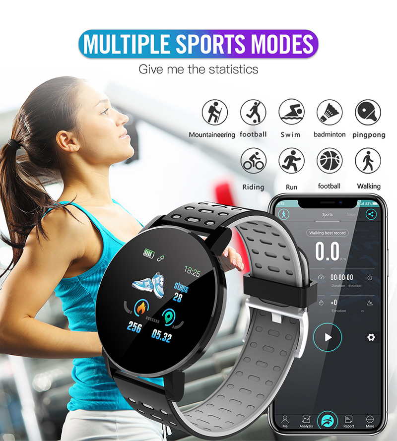 Barns Sport Smart Watch Led Digital Klocka Vattentät Smartwatch Rate Monitor Fitness Tracker Klocka Pojke Och Tjej_voghion.com