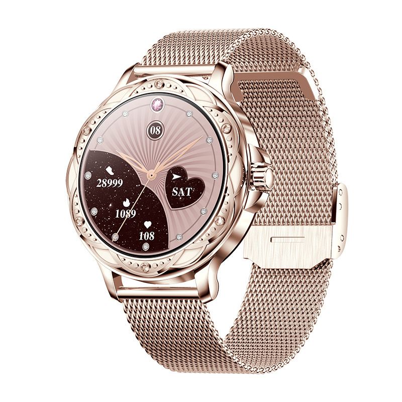 New CF12 Smartwatch Heart Rate And Blood Pressure Monitoring, Mobile Assistant For Female Photography, Bluetooth Call,_voghion.com