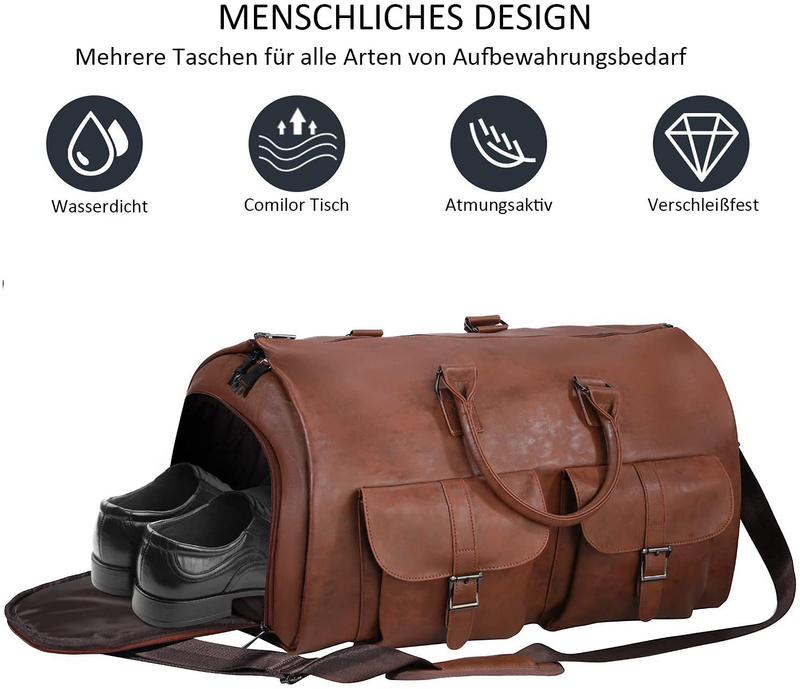 Neue umwandelbare Reisetasche für Kleidung, Handgepäck, Reisetasche, Hängekoffer, Anzug, Geschäftsreisetasche_voghion.com
