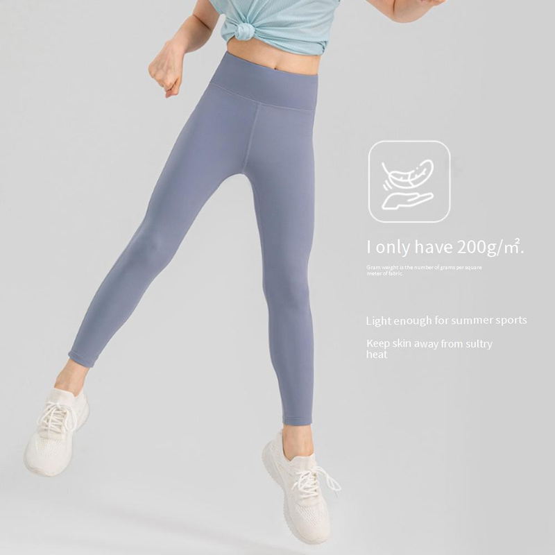 Fete mici îmbrăcăminte de vară respirabil de înaltă elasticitate pantaloni de yoga Cloud Sense piele prietenoasă sport dans antrenament alergare fitness pantaloni_voghion.com