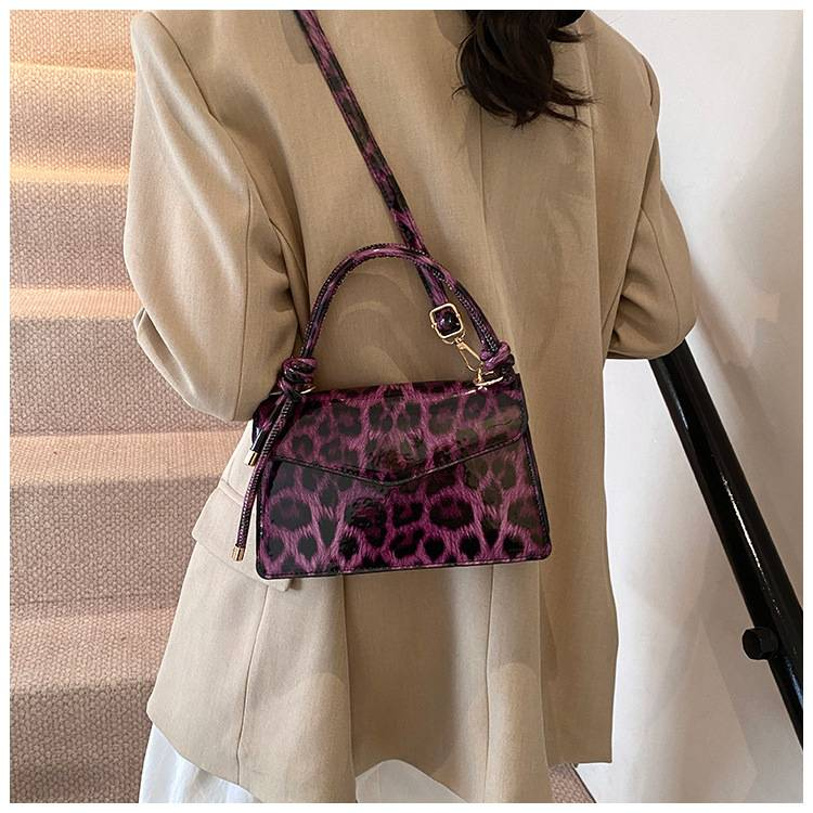 Fashion Handbag Bag Women's New Leopard-print Niche Design One-shoulder Messenger Bag Foreign Commuting Small Square Bag_voghion.com