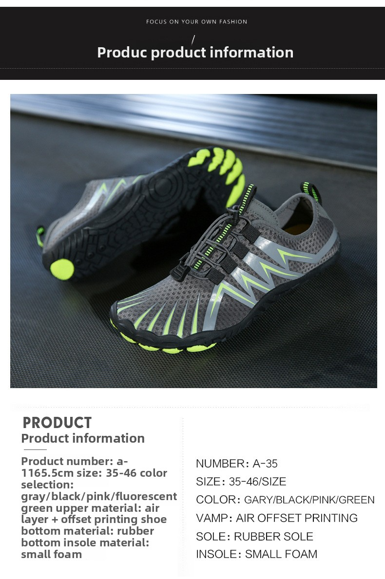 Unisex Quick-Dry Water Shoes – Barefoot Aqua Socks For Swimming, Beach & Light Hiking With Anti-Slip & Massage Sole (Multiple Colors)_voghion.com