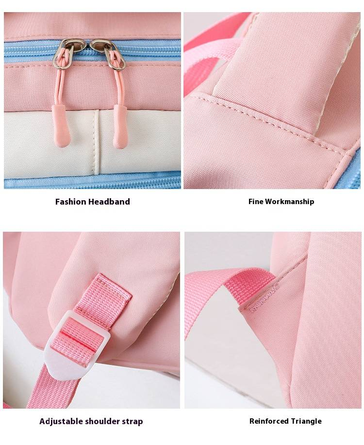Sac à dos d'école GUIYU pour filles et garçons, sac à dos léger en nylon avec bretelles rembourrées, sac à dos grande capacité pour le collège_voghion.com
