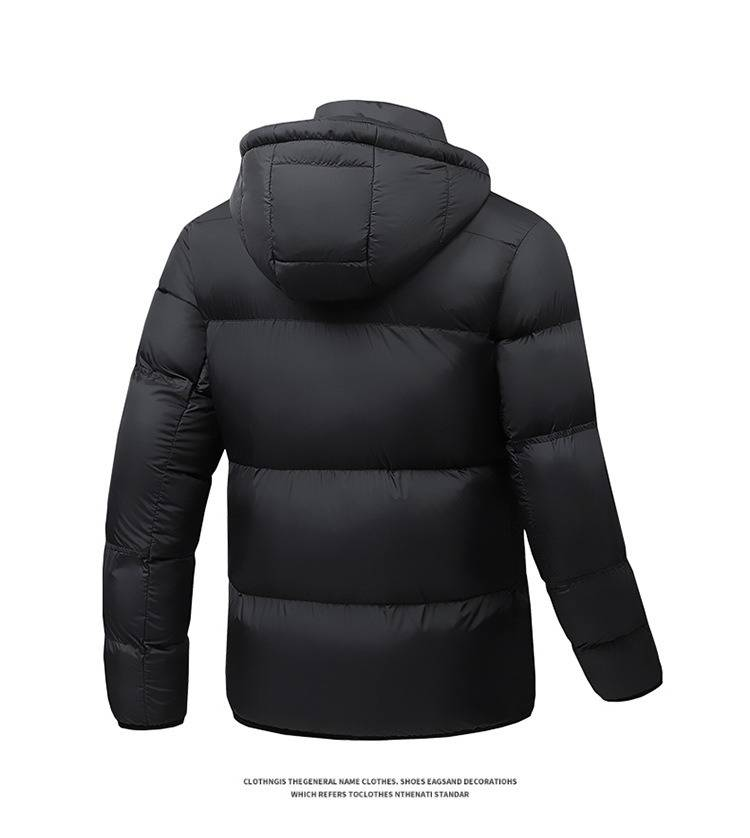 Giacca da uomo in cotone con cappuccio slim fit - Cappotto casual patchwork alla moda per ragazzi, caldo cappotto imbottito invernale_voghion.com