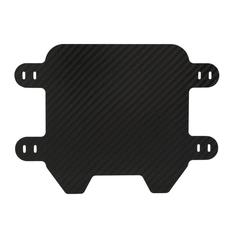 Placa de matrícula de fibra de carbono para guardabarros delantero, ideal para personalizar bicicletas eléctricas y motocicletas todoterreno. Ligera y duradera. 22,3 x 15,9 x 1 cm (modelo S-20-QF)._voghion.com