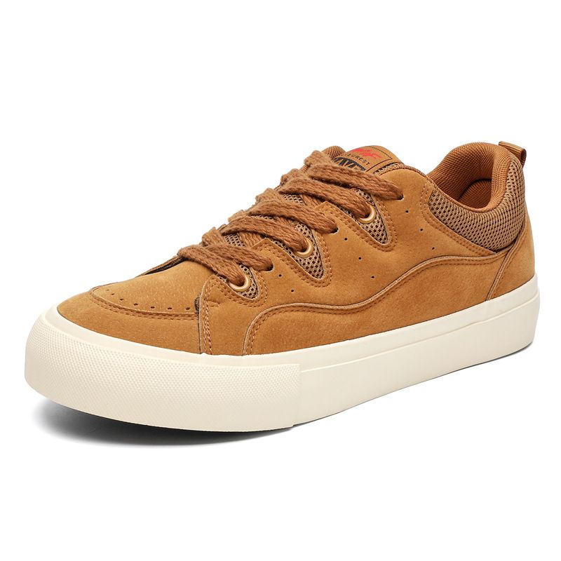 Scarpe da uomo in tela traspirante, nere, versatili, alla moda, basse, casual, da usare autunnali, 7981_voghion.com