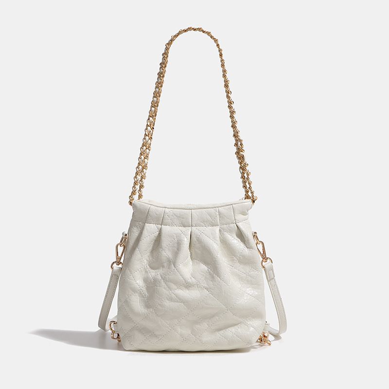 2025 Spring New Mini Hobo For Women Quilted Chain Backpack Versatile Small Shoulder Crossbody Bag_voghion.com