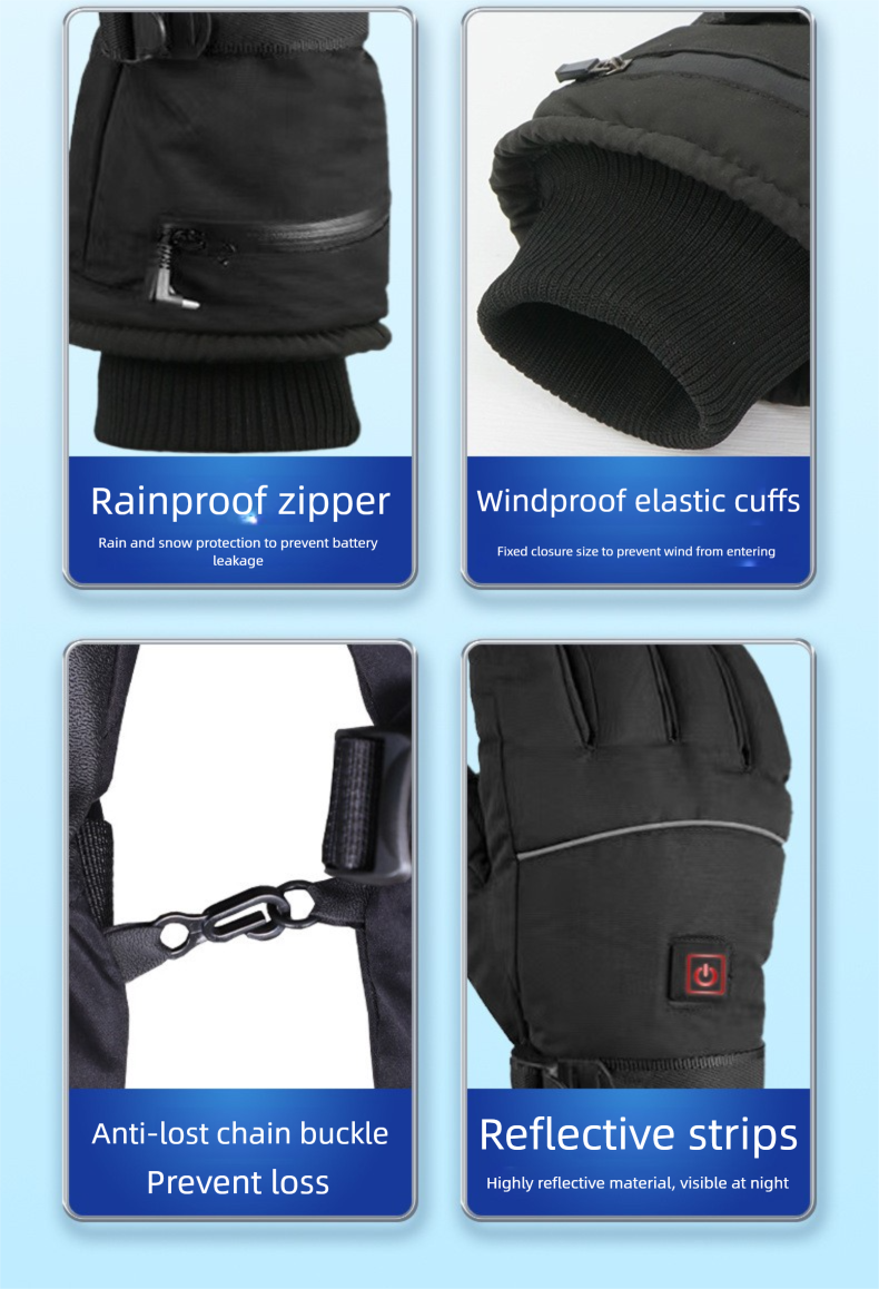 Cross-Border Outdoor Skiing Cycling Thickened Electric Touch Screen Charging Cold-Proof Heating Gloves_voghion.com