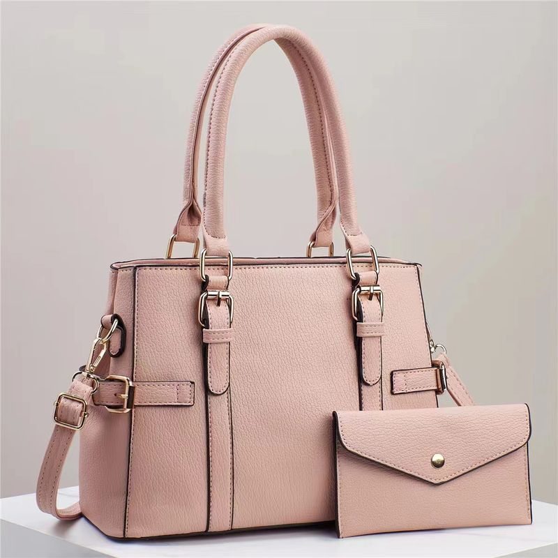 Handbag Set For Women Elephant Grain Simple Texture Bag Large Capacity Shoulder Handbag_voghion.com