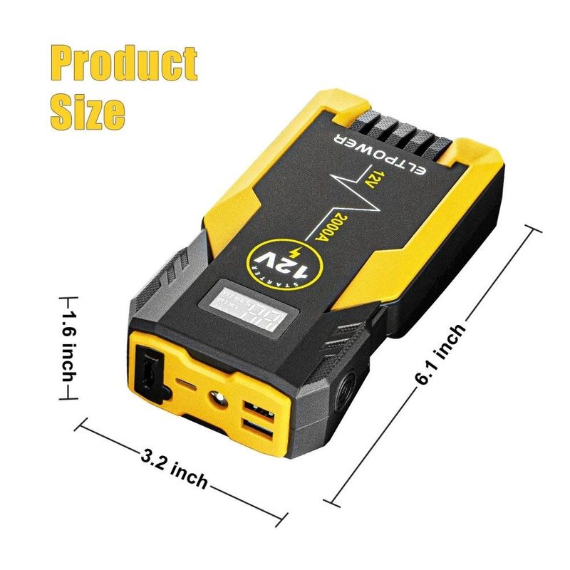 ET05 2000A Car Portable Jump Starter,Yellow_voghion.com