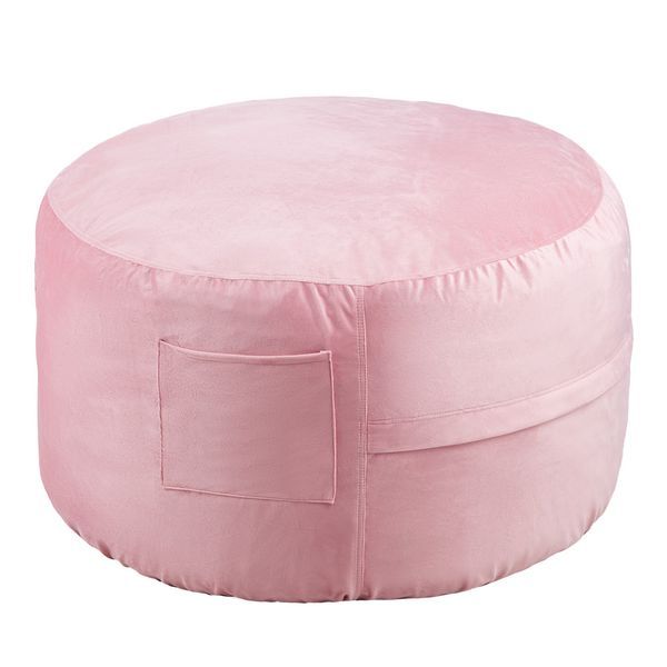 Bean Bag Chair, 3 Feet Round Bean Bag Chair With Removable And Washable Cover, 25D Memory Foam Filled With Soft And Smooth Dutch Velvet, Bean Bag F_voghion.com