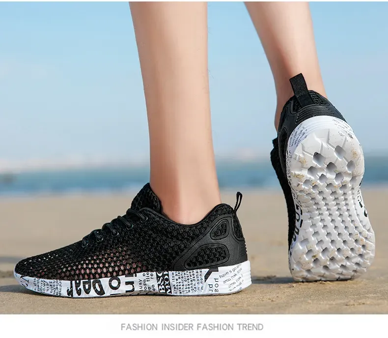 Aqua Breathable Trekking Beach Hot Quick Drying Outdoor Fishing Wading Shoes Water Sneakers Men Lace Up_voghion.com