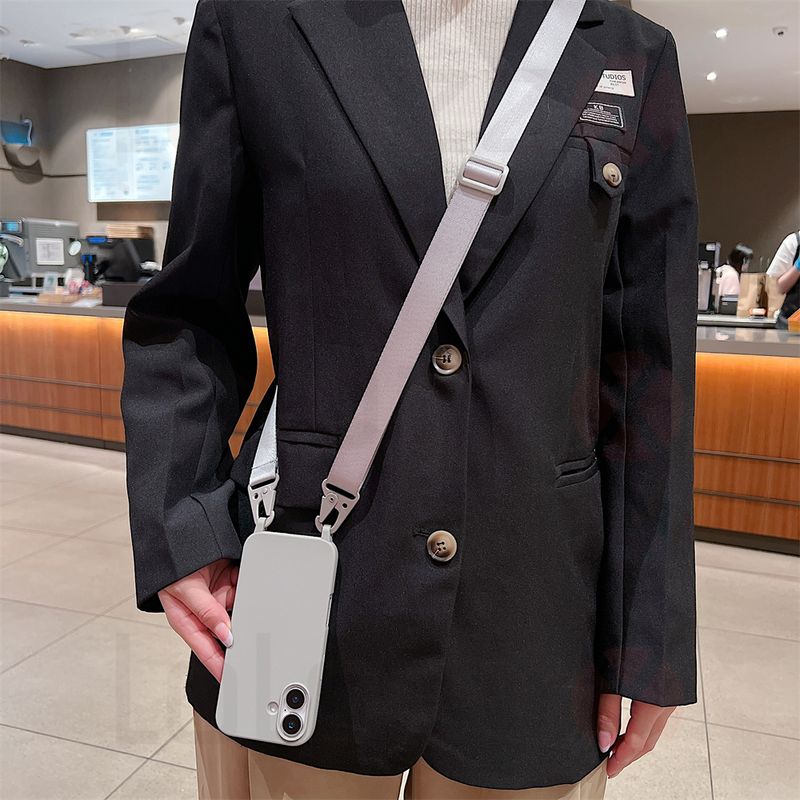 Luxury Crossbody Necklace Cord Strap Case For iPhone 16 15 14 12 11 13 Pro Max XR X XS 7 8 Plus Soft Shockproof Protection Cover_voghion.com