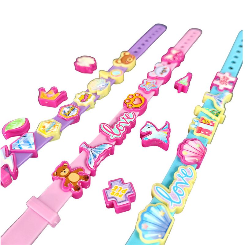 Fun beaded bracelet girl toy DIY production material package baby handmade gift children's small toys_voghion.com