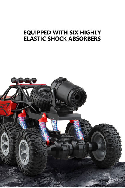 1: 18 sexhjulsdriven RC-BIL Längdåkningsklättring Spray Racingbil Fjärrkontroll Elbil Fallsäker pojkeleksakspresent_voghion.com