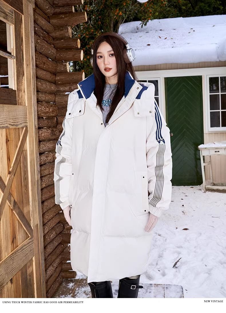 Giacca da uomo di media lunghezza, invernale 2024, nuova giacca da uomo alla moda in stile americano, con fodera in pile a righe, calda e spessa_voghion.com