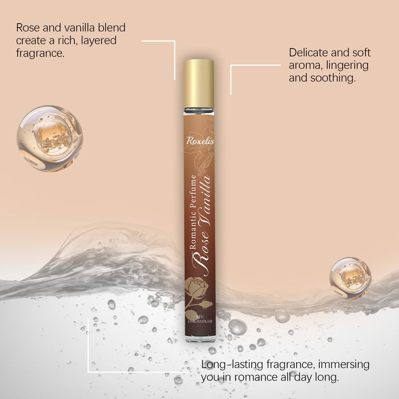 Eau de Toilette portatile quotidiana a strati, dolce e delicata, alla rosa e vaniglia, fragranza romantica francese_voghion.com