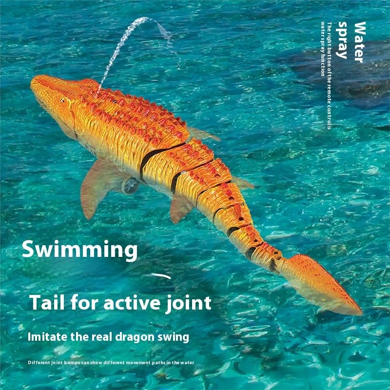 Fernbedienung Dinosaurier Start Große Modell Simulation Canglong Kann Schwimmen Und Spritzen Wasser Kinderspielzeug_voghion.com