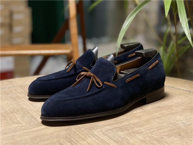 WalkPrime WalkPrime British Retro Loafers Suede Genuine Leather Slip-On European And American Style Comfortable Versatile Men's Shoes_voghion.com