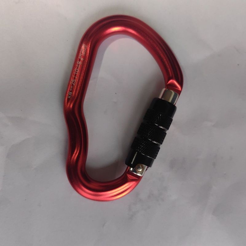 Hauptkarabiner für Outdoor-Klettern, robuster automatischer Haken, professionelle Sicherheit, Schnellabstiegsausrüstung, Schraubverschluss_voghion.com