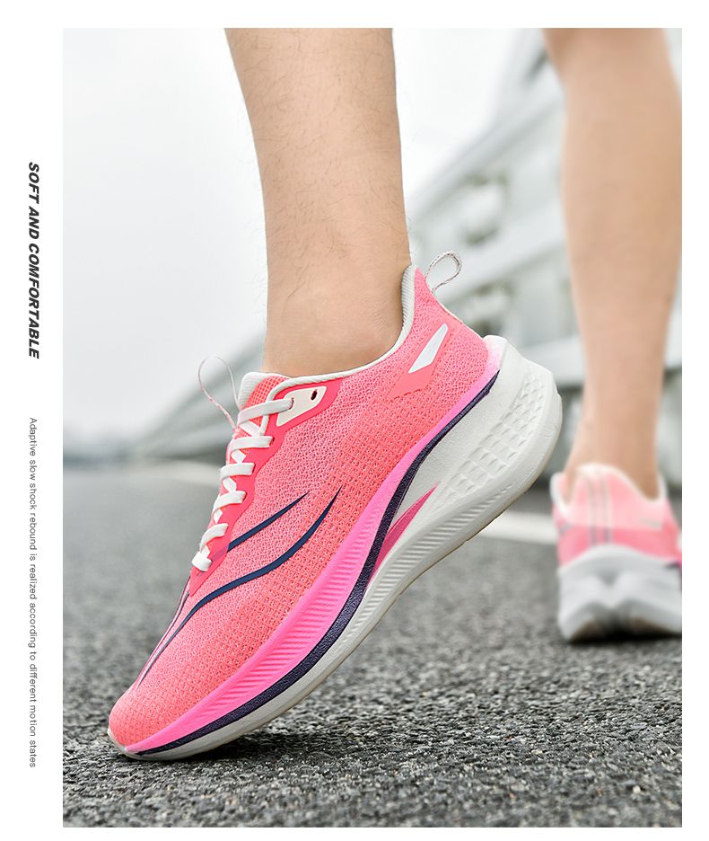Nuove scarpe da corsa per coppie con piastra in carbonio esplosiva e suono di attrito, scarpe da ginnastica ammortizzanti per maratona da donna per studenti maschi_voghion.com