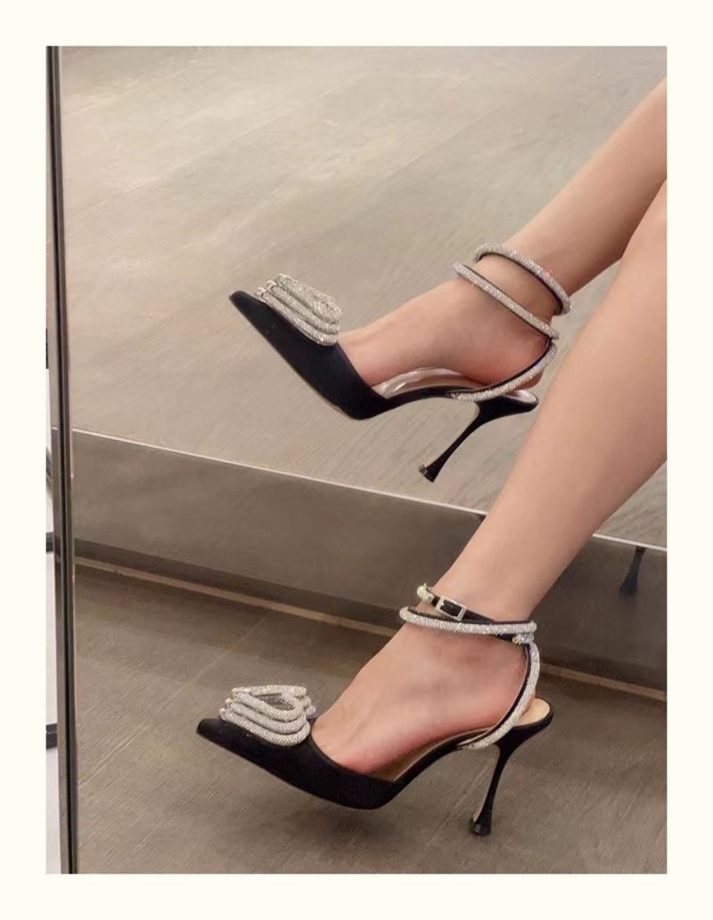 Sandali con tacco alto, a punta, con cinturino, sexy, trasparenti, a forma di cuore, con strass, a rete, rossi e scintillanti_voghion.com