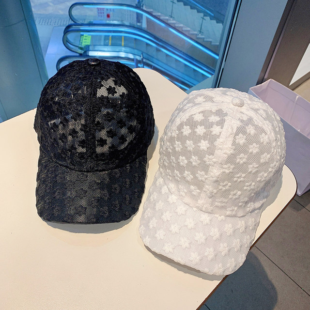 Cappello estivo in pizzo Berretto da baseball in cotone per donna Uomo Cappello snapback in rete traspirante Cappello hip-hop moda femminile Cappello papà regolabile_voghion.com