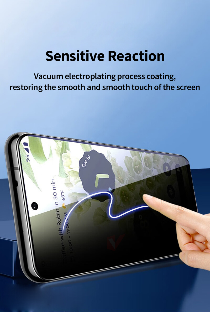 Full Cover Privacy Screen Protector for Google Pixel 7a 6a 5a 4a 3a Anti-spy Film for Google Pixel 7 6 5 4 3 2 XL Tempered Glass_voghion.com