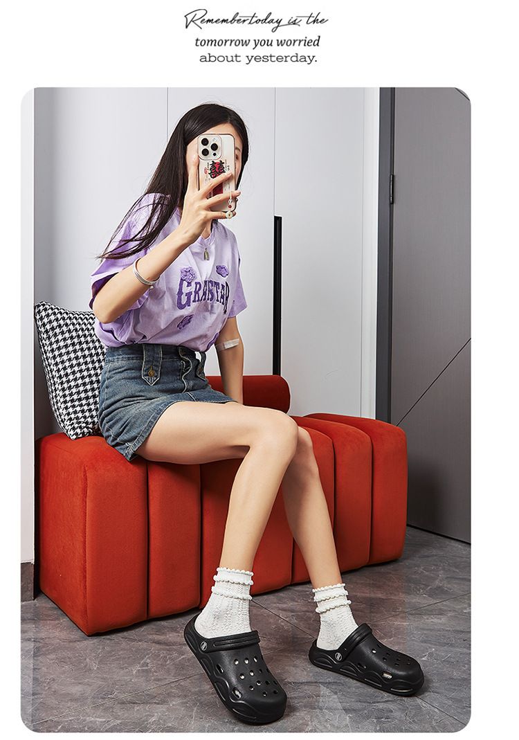 Sandali traspiranti in EVA per coppie - Scarpe da spiaggia leggere per uomo e donna - Scarpe da esterno slip-on ad asciugatura rapida con design cavo_voghion.com