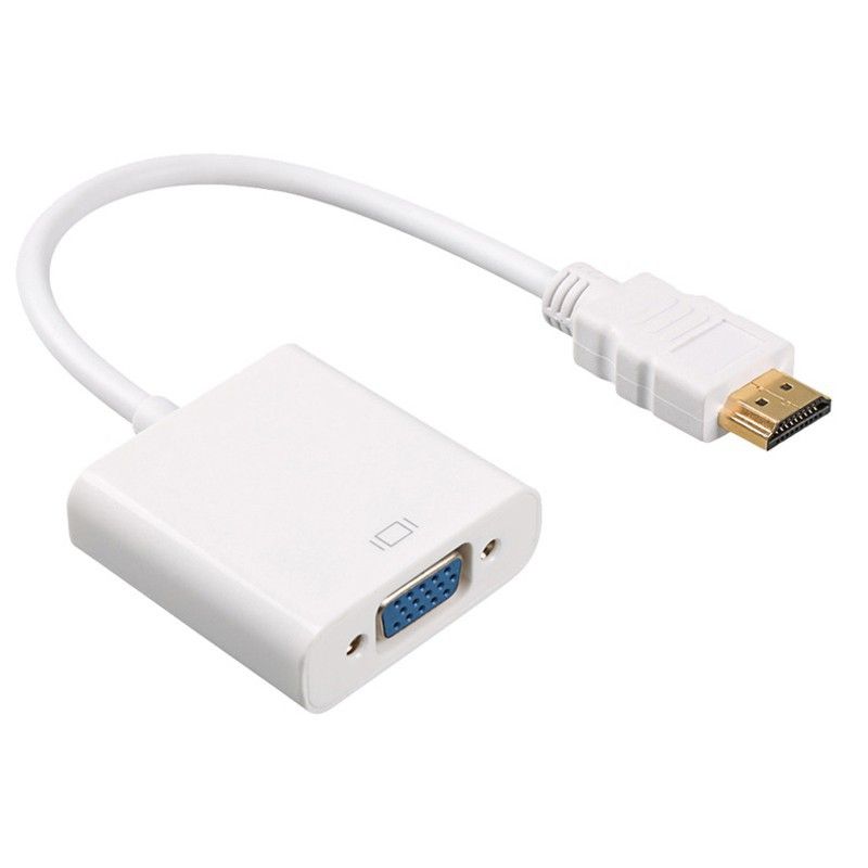HDMI-VGA-sovitinkaapeli HDMI-uros-VGA-naaras 1080P-videomuunnin digitaalinen analogiseksi PC-kannettavalle tablet-projektorille_voghion.com