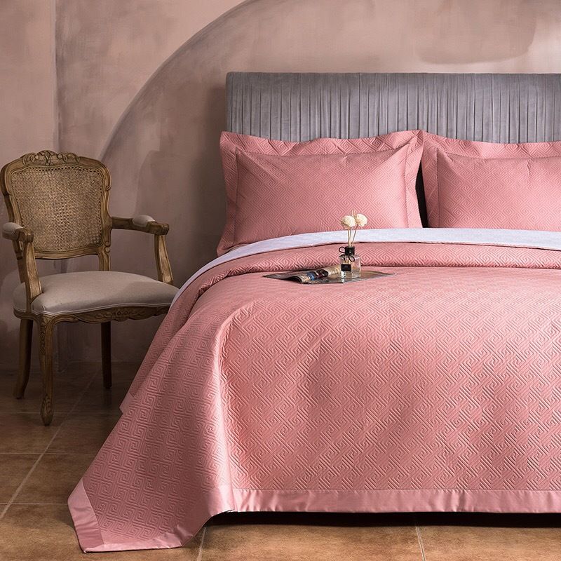 Copriletto in cotone di alta qualità, 100 pezzi, set da tre pezzi, trapuntato in cotone a fibra lunga, lenzuolo trapuntato in puro cotone, trapuntato da 1,8 m._voghion.com