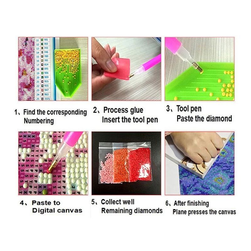 DIY diamantmaleri, 30 * 40 cm (gratis high-end guldbelagt mønster fotoramme)_voghion.com