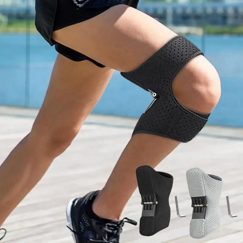 Power Knees Pads Verstelbare ademende veerbelaste kniestabilisatorpad_voghion.com