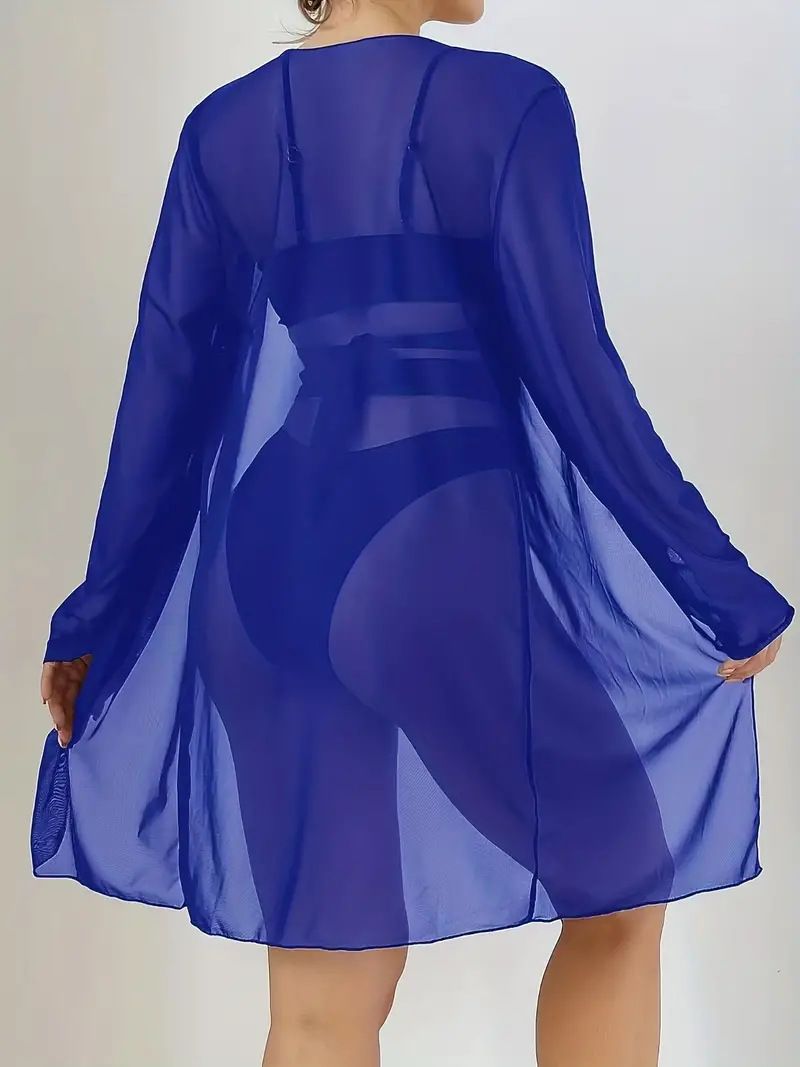Dameskleding Strand Cover Up Bikini Badpak Driedelig Hoge Taille Hot Spring Badpak Vrouwelijk_voghion.com