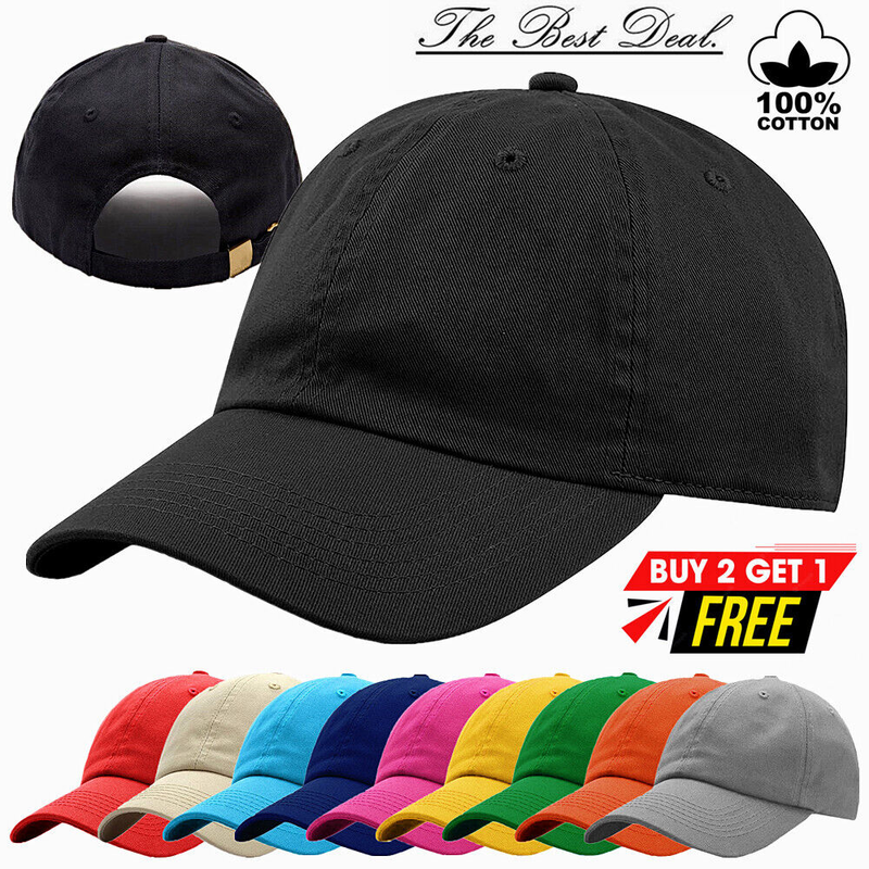 Gorra de béisbol, gorra de béisbol, gorra para el sol, ajustable, lisa, lavada, gorra 100% algodón_voghion.com
