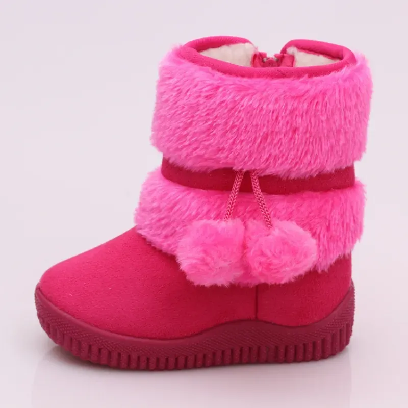 Mädchen Schnee Winter Bequeme Warme Kinder Lobbing Ball Dicke Kinder Herbst Nette Jungen Stiefel Prinzessin Schuhe_voghion.com