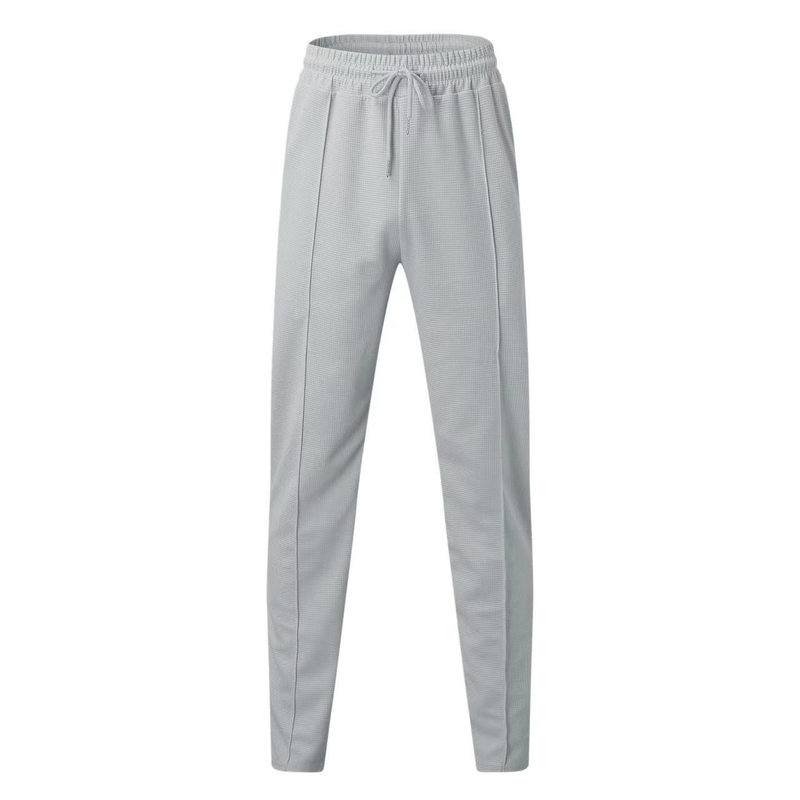 Set de vară cu pantaloni cu mânecă lungă, format din două piese, sport și sport casual pentru bărbați_voghion.com