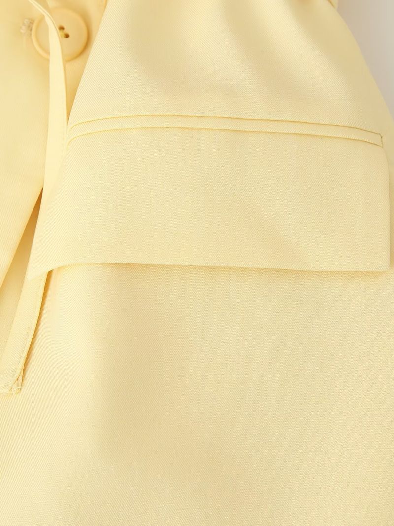"Elegant Inspired Belted Blazer With Wide Shoulder Pads Stylish Ties Oversized Fit, Long Sleeve, Versatile Streetwear For Women (S/M/L, )_voghion.com