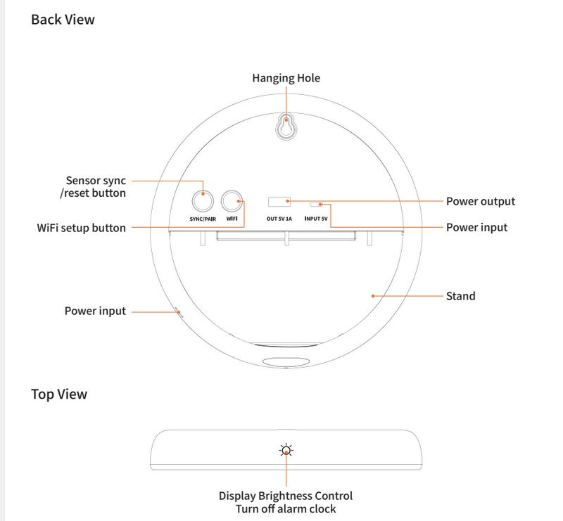 RSH Smart WiFi-weerstation met binnen- en buitentemperatuur- en vochtigheidsmonitor, atoomklok en weersvoorspelling - Alles-in-één weerstation voor thuis_voghion.com