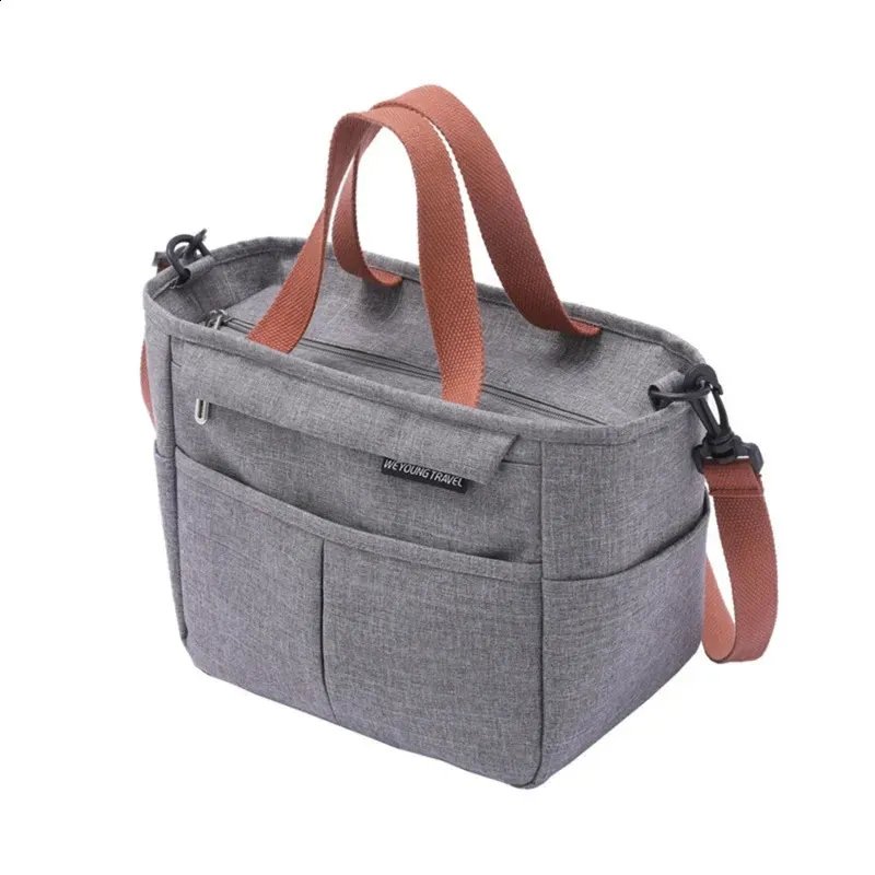 Tragbare Lunchbox, isolierte Tasche, Picknick-Essenskühler, große Kapazität, Schulter-Bento-Aufbewahrung, 250318l_voghion.com